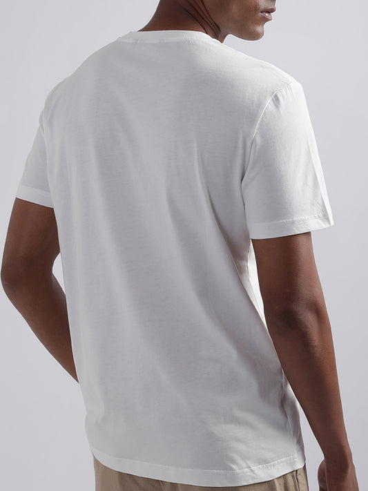 Antony Morato White Printed Regular Fit T-Shirt