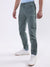 Iconic Men Green Solid Regular Fit Trouser