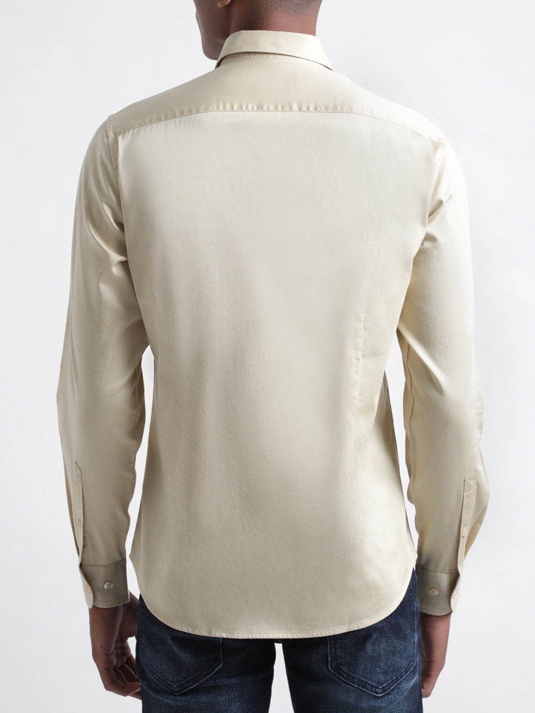 Iconic Beige Slim Fit Shirt