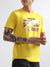 True Religion Safety Yellow Fashion Logo Regular Fit T-Shirt