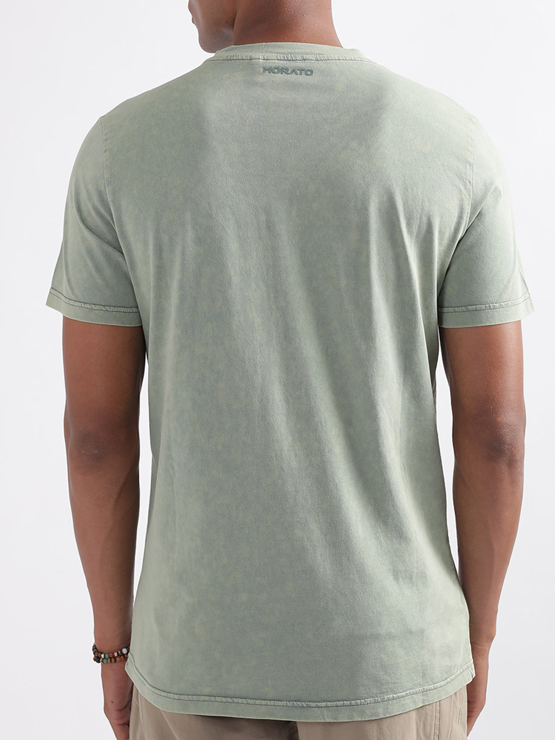 Antony Morato Olive Printed Regular Fit T-Shirt