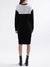 DKNY Women Black Solid Round Neck Dress