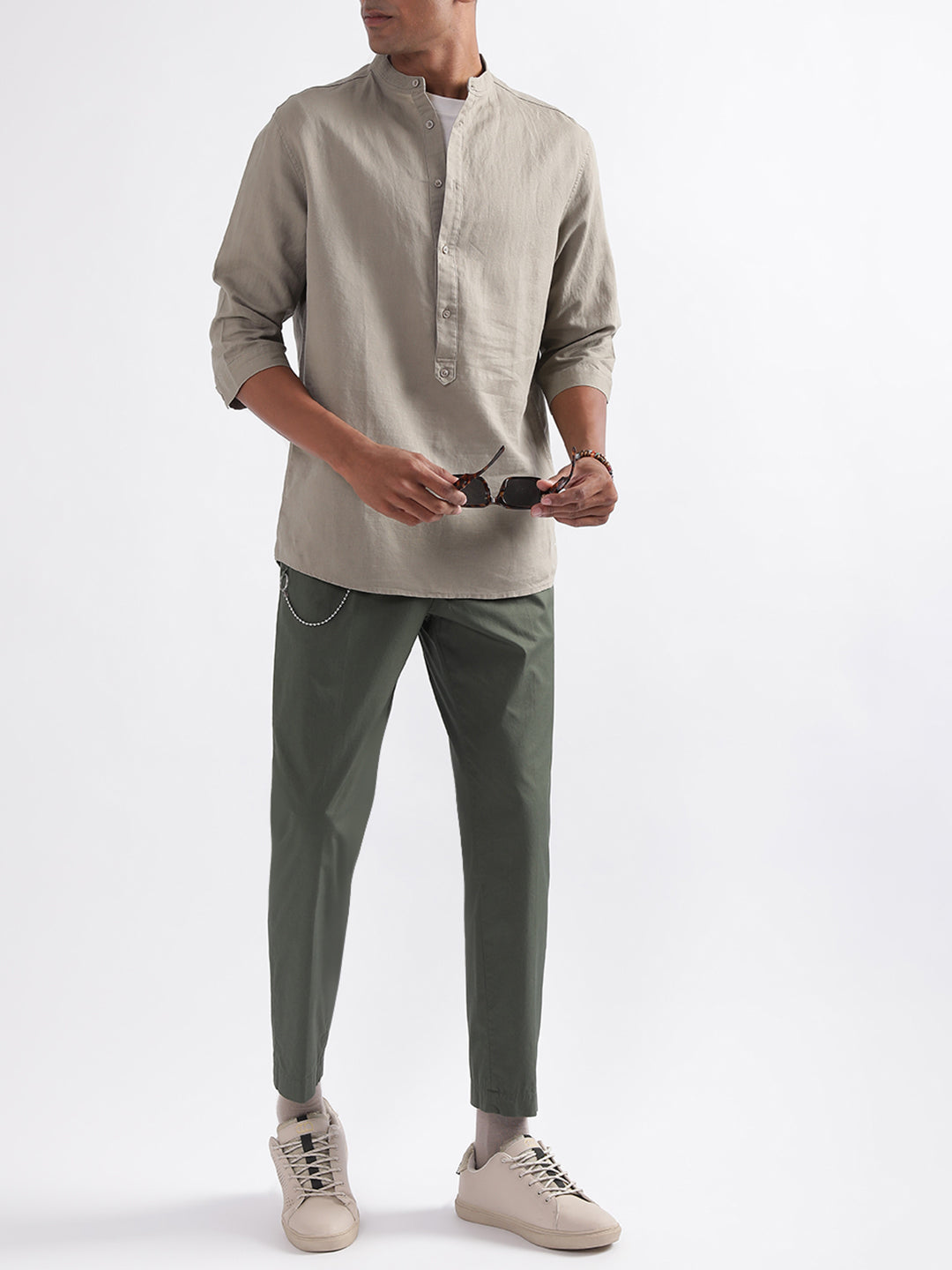 Antony Morato Beige Regular Fit Shirt