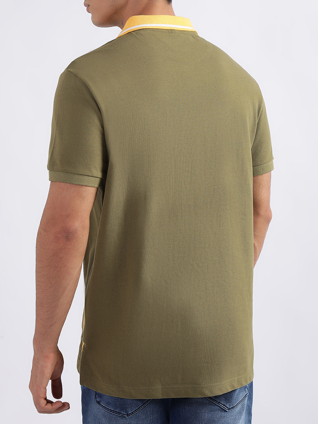 Iconic Olive Logo Regular Fit Polo T-Shirt