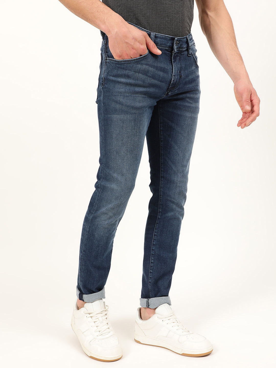 Antony Morato Men Blue Skinny Fit Light Fade Jeans