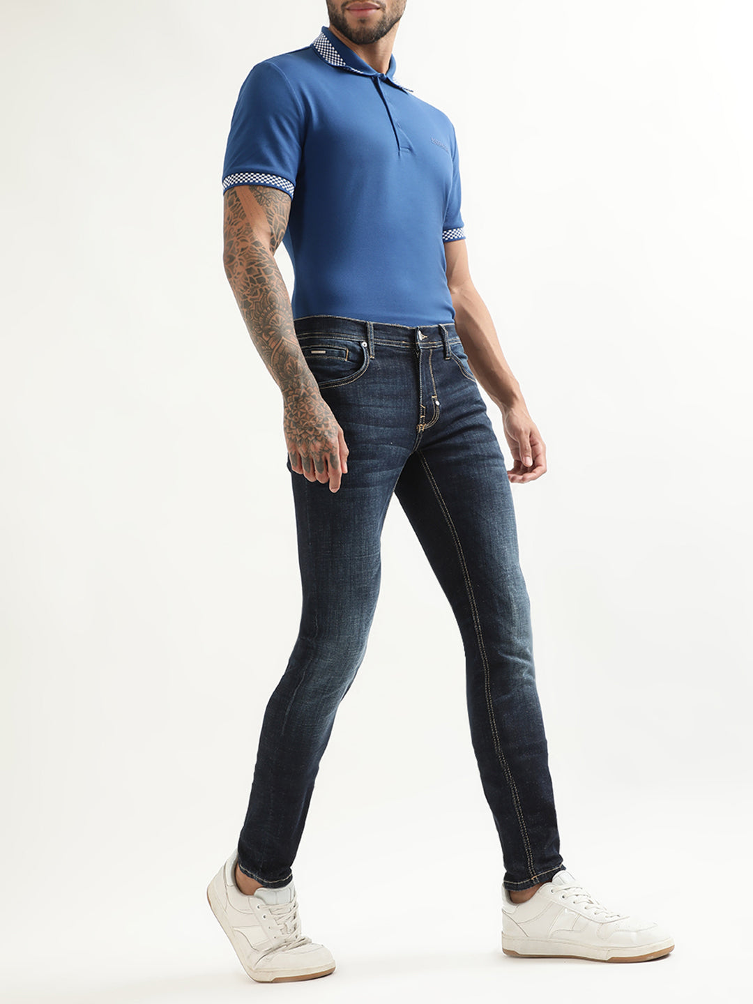 Antony Morato Blue Slim Fit Polo T-Shirt