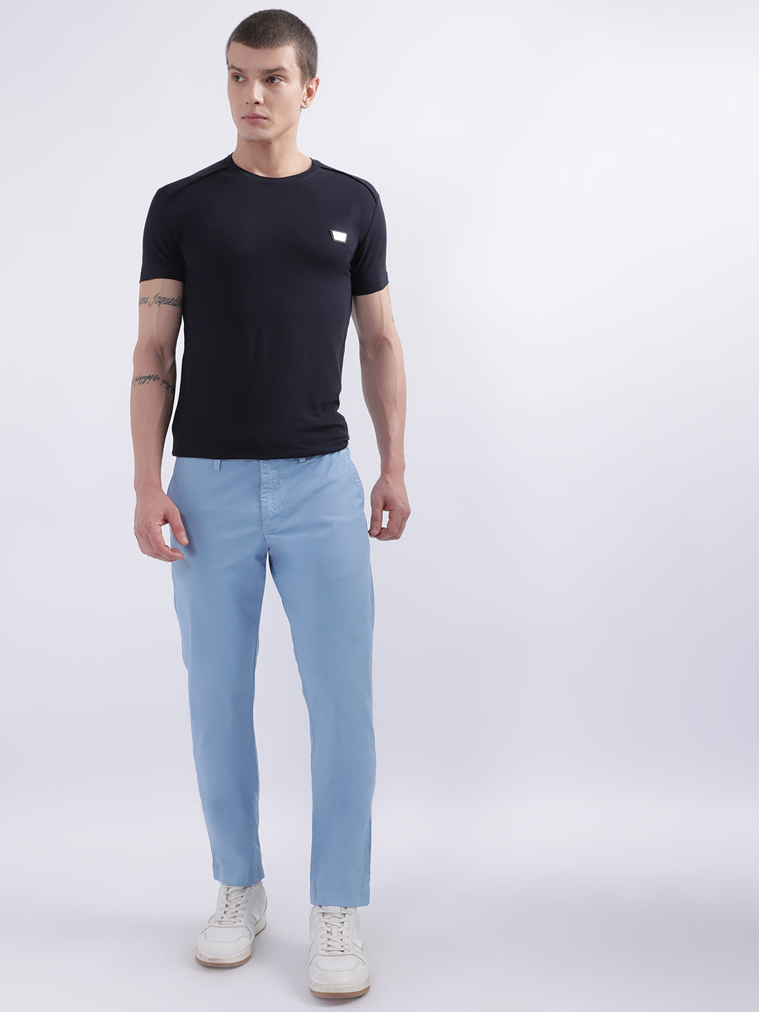 Buy Louis Philippe Blue Trousers Online - 790396 | Louis Philippe