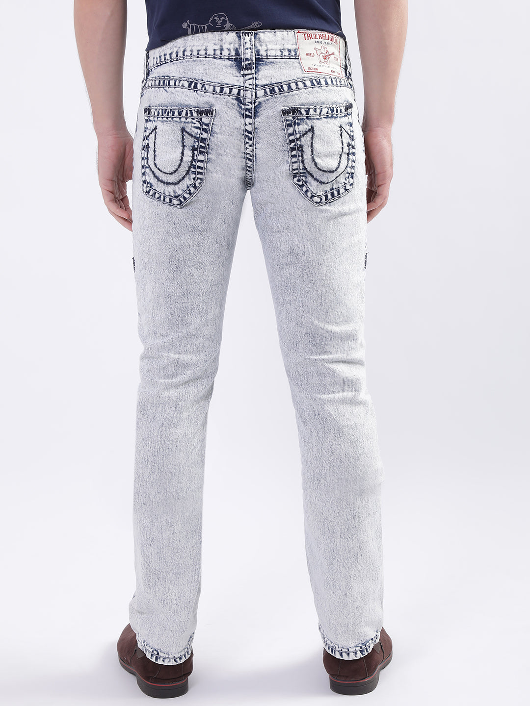 True Religion Men Straight Fit Heavy Fade Jeans