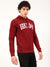 Gant Men Red Solid Hooded Sweatshirt