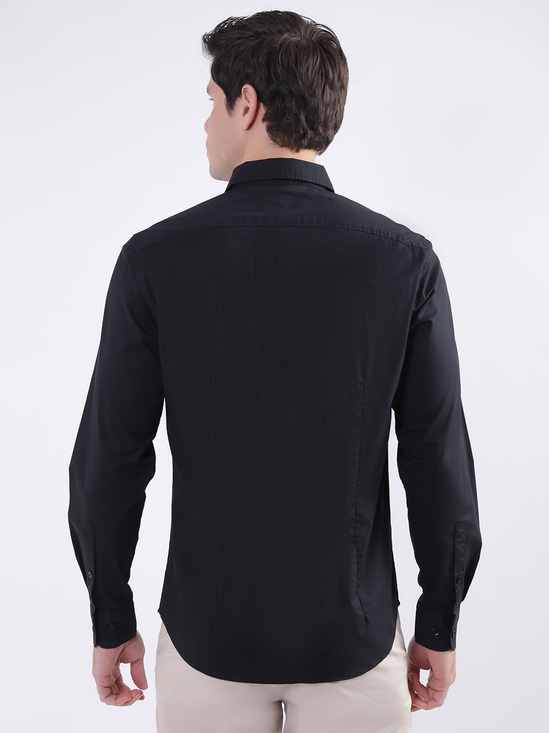 Iconic Black Regular Fit Shirt