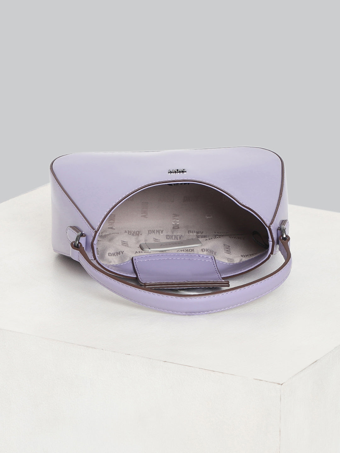 DKNY Women Lavender Solid Crossbody