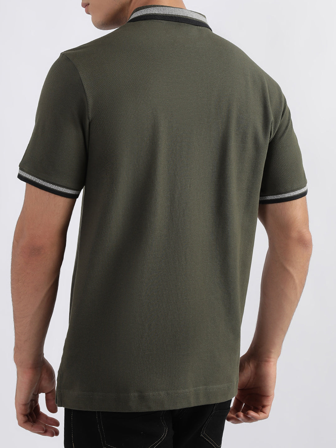 Lindbergh Green Fashion Regular Fit Polo T-Shirt