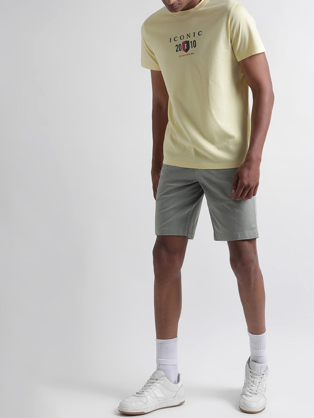 Iconic Yellow Logo Regular Fit T-Shirt