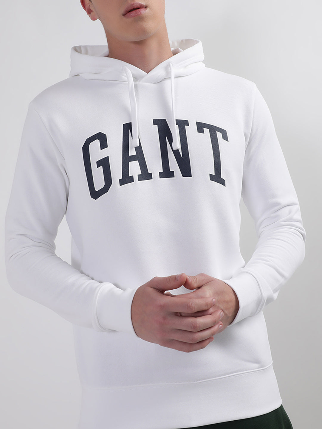 Gant Men Printed Cotton Hooded Sweatshirt