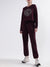 DKNY Women Maroon Printed Round Neck Sweatshirt