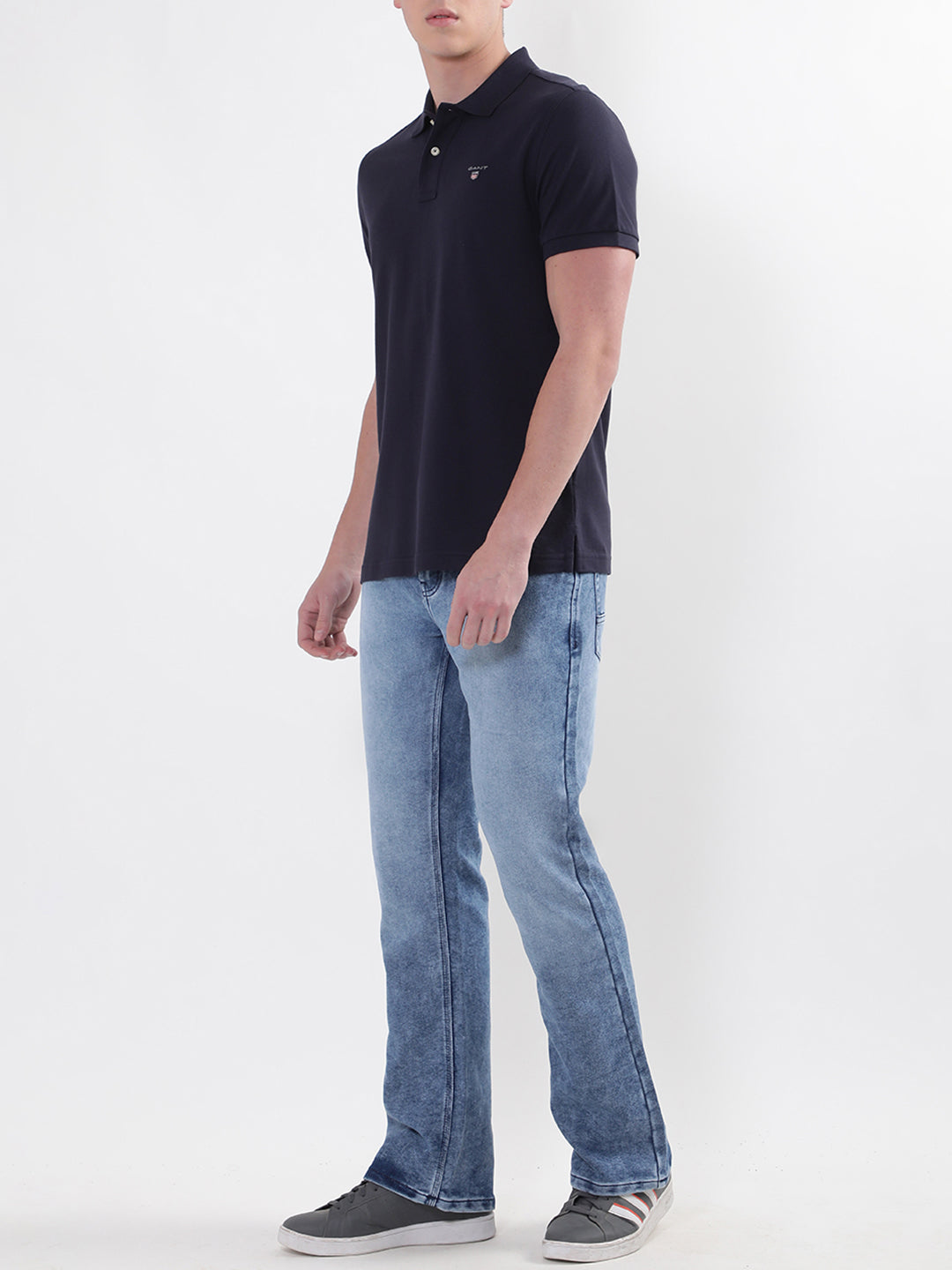 Gant Blue Original Regular Fit Pique Polo T-Shirt