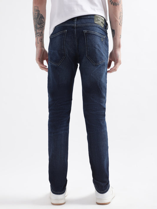 True Religion Men Blue Light Fade Stretchable Jeans