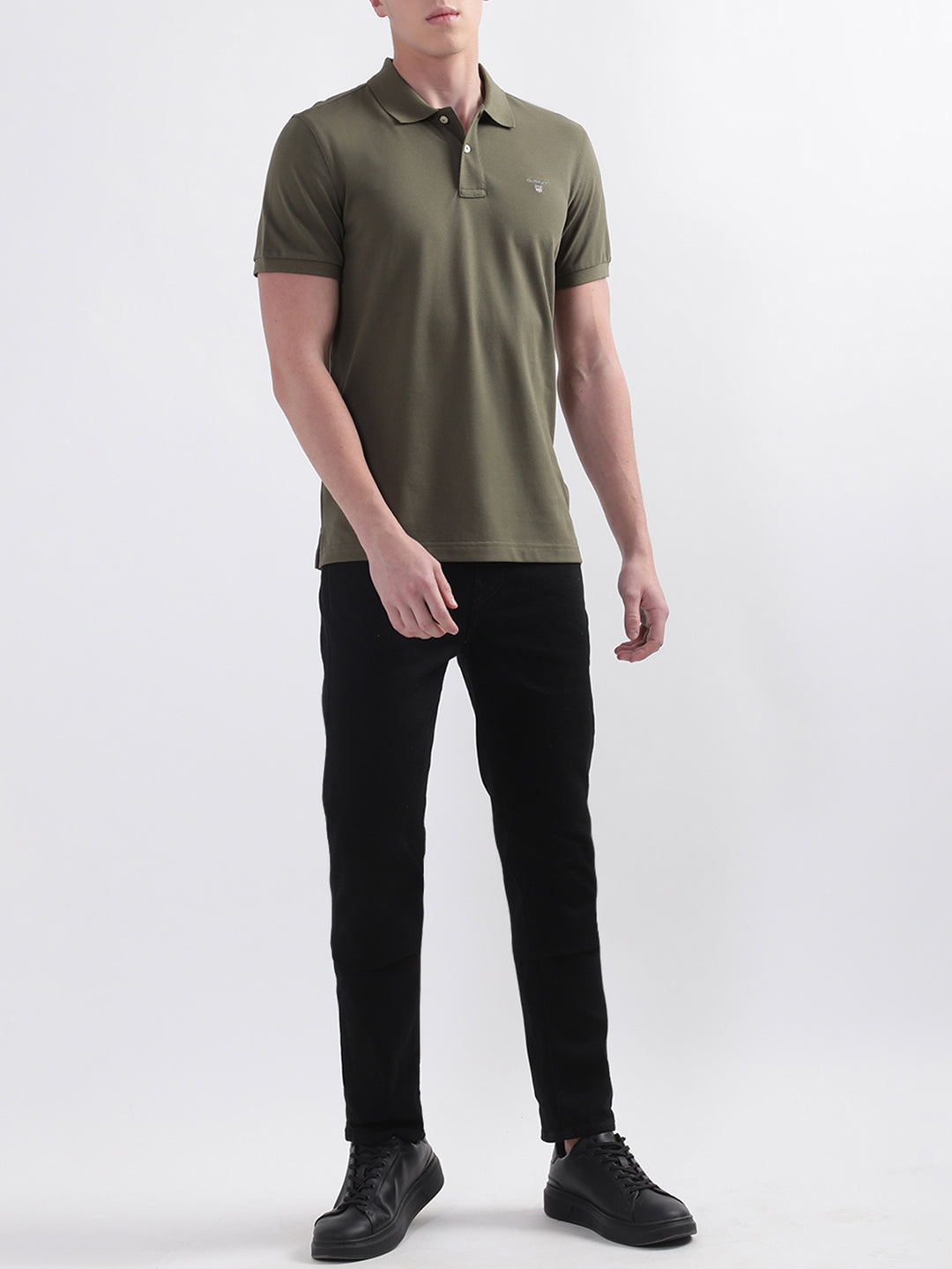 Slim pants Gant Rugger Navy size 34 FR in Cotton - 16008052