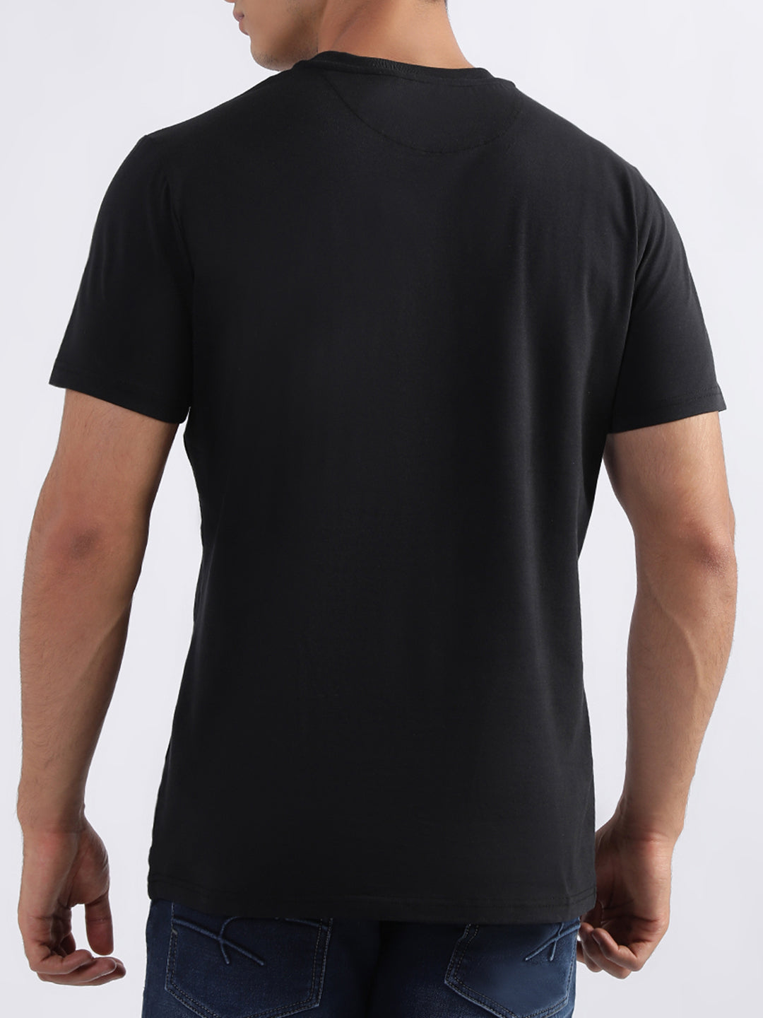 Iconic Black Logo Regular Fit T-Shirt