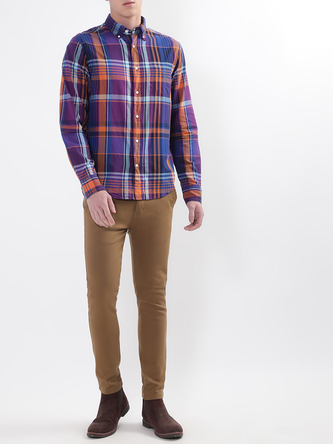 Gant Multi Untucked Checked Regular Fit Shirt