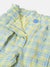 Elle Kids Girls Yellow Checked Relaxed Fit Shorts