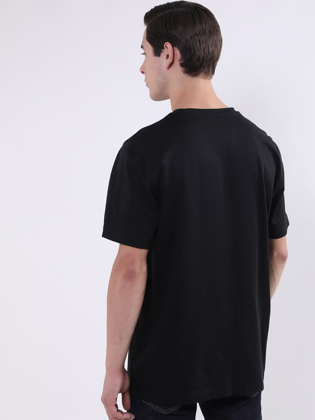 True Religion Black Logo Regular Fit T-Shirt