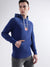 Gant Men Blue Solid Hooded Sweatshirt