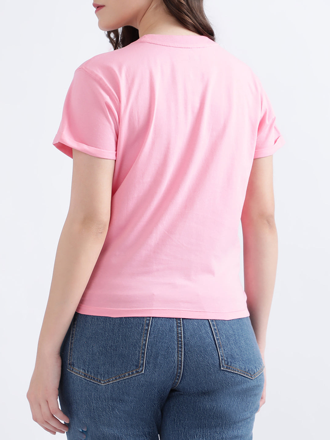 Dkny Pink Fashion Regular Fit T-Shirt