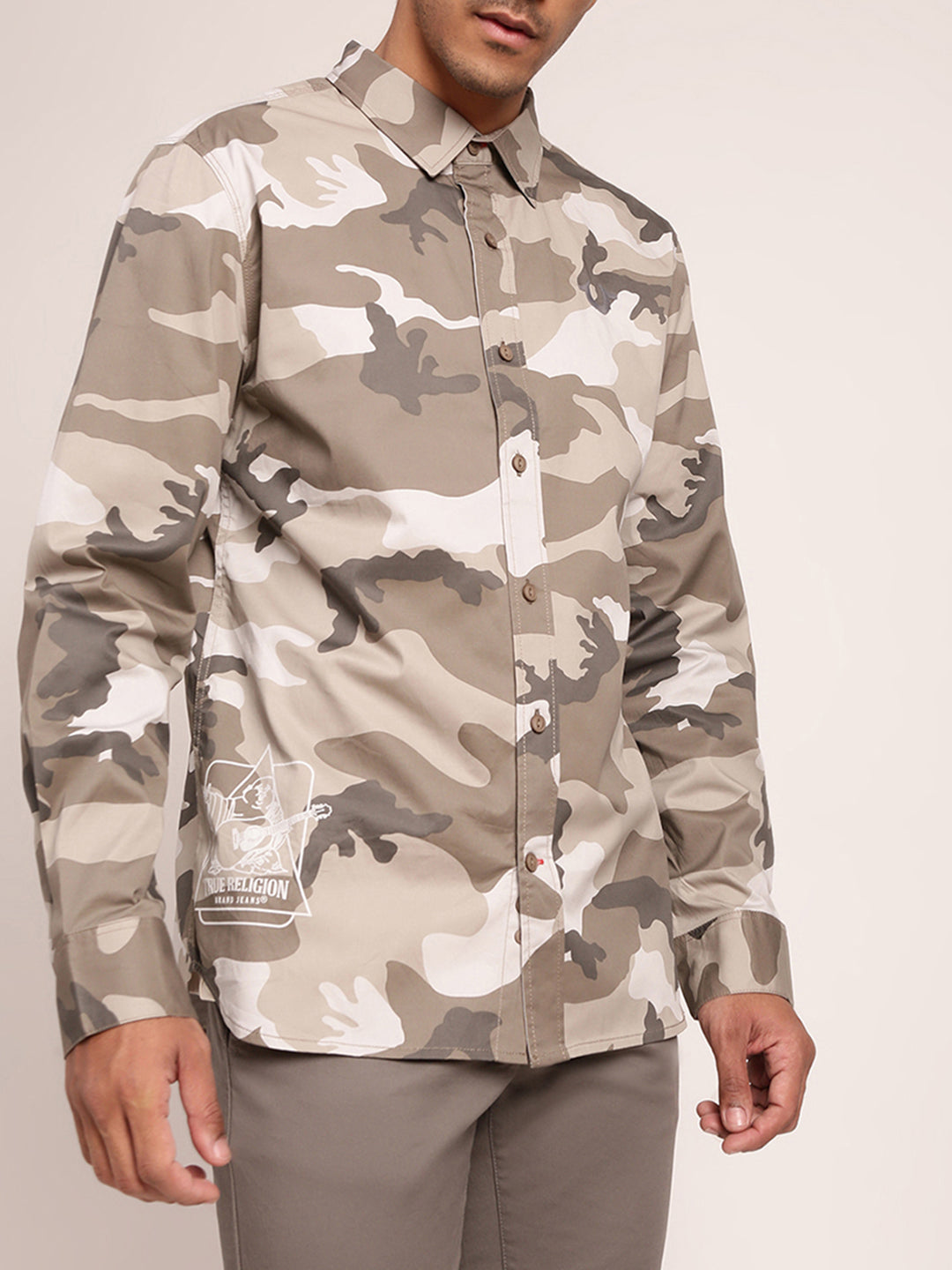 True Religion Multi Camo Regular Fit Shirt