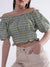 Elle Women Multi Off Shoulder Striped Top