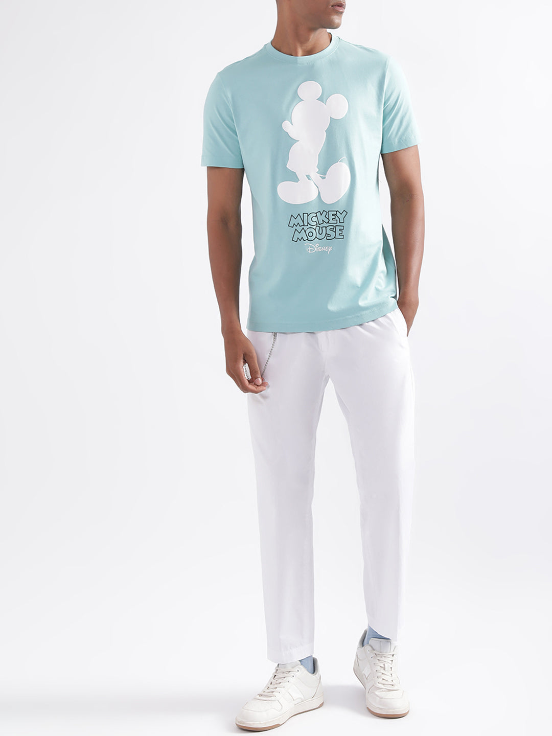 Antony Morato Blue Printed Regular Fit T-Shirt