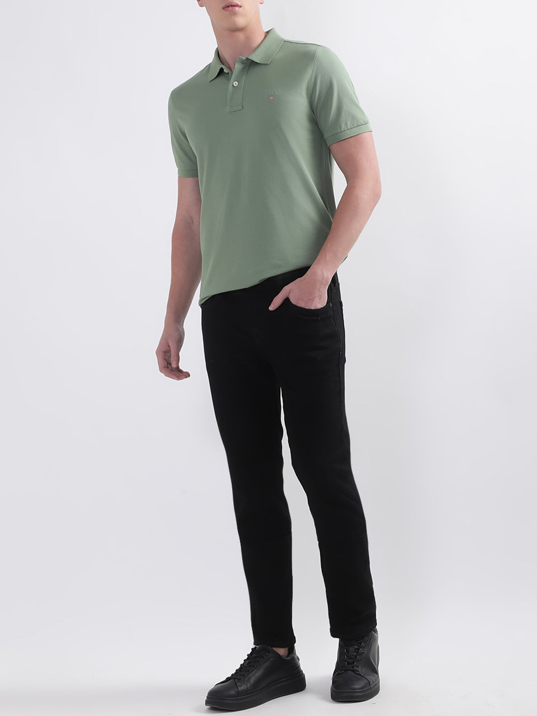 Gant Green Original Regular Fit Pique Polo T-Shirt