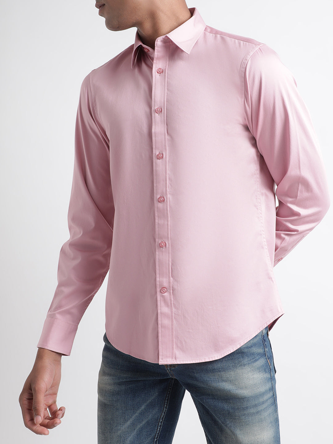 Iconic Pink Slim Fit Shirt