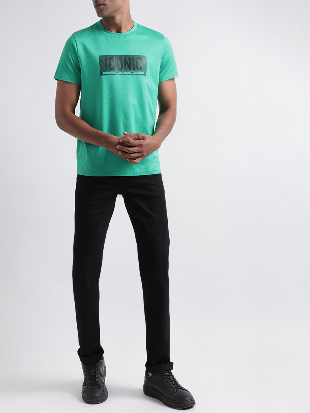 Iconic Green Logo Regular Fit T-Shirt