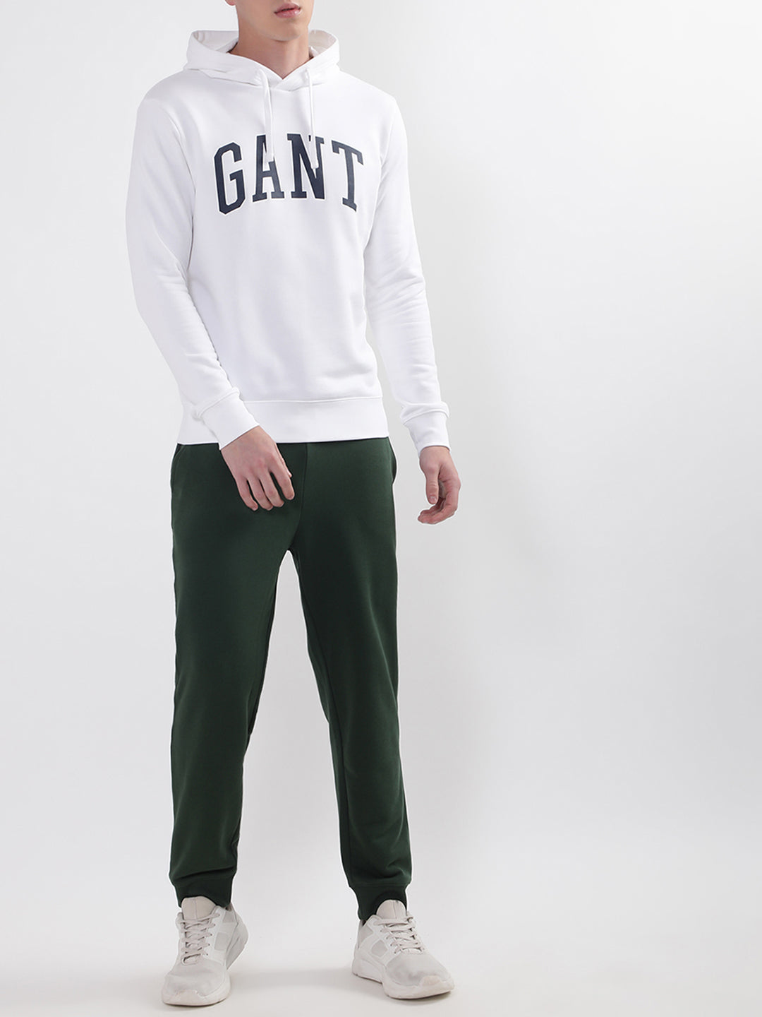 Gant Men Printed Cotton Hooded Sweatshirt