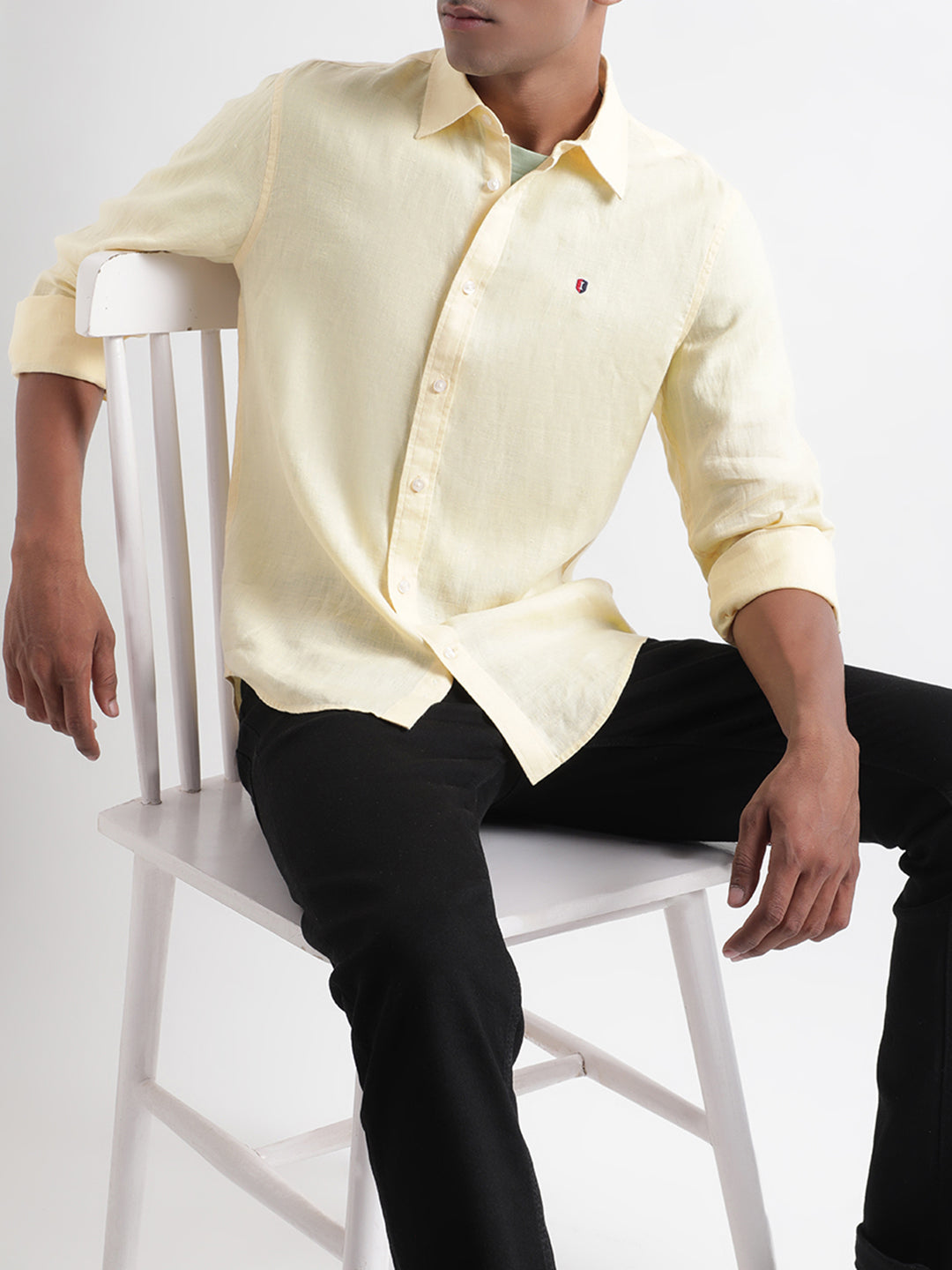 Iconic Yellow Regular Fit Shirt