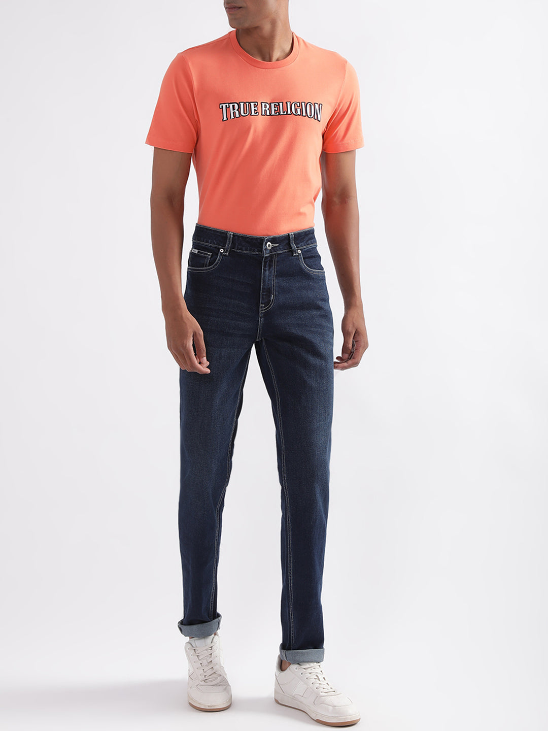 True Religion Coral Logo Regular Fit T-Shirt