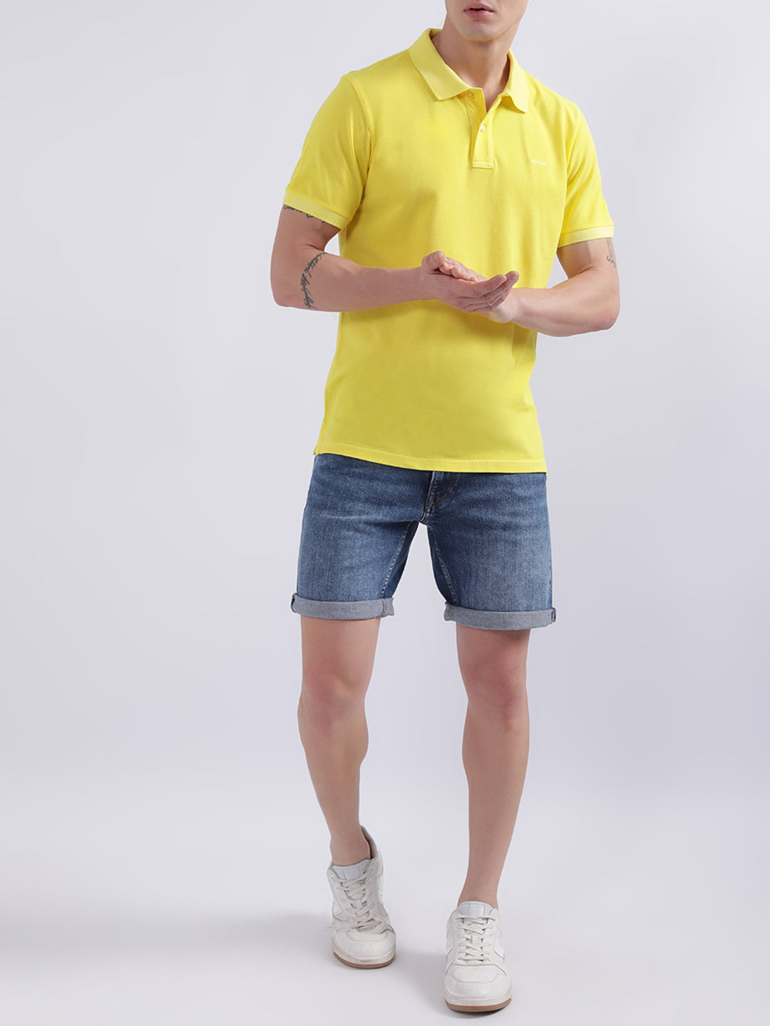 Gant Yellow Regular Fit Polo T-Shirt