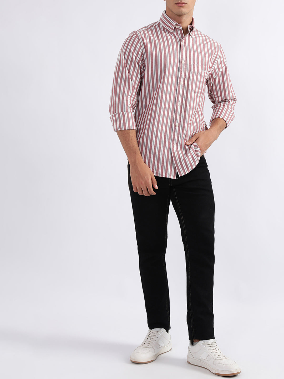 Gant Red Striped Regular Fit Shirt