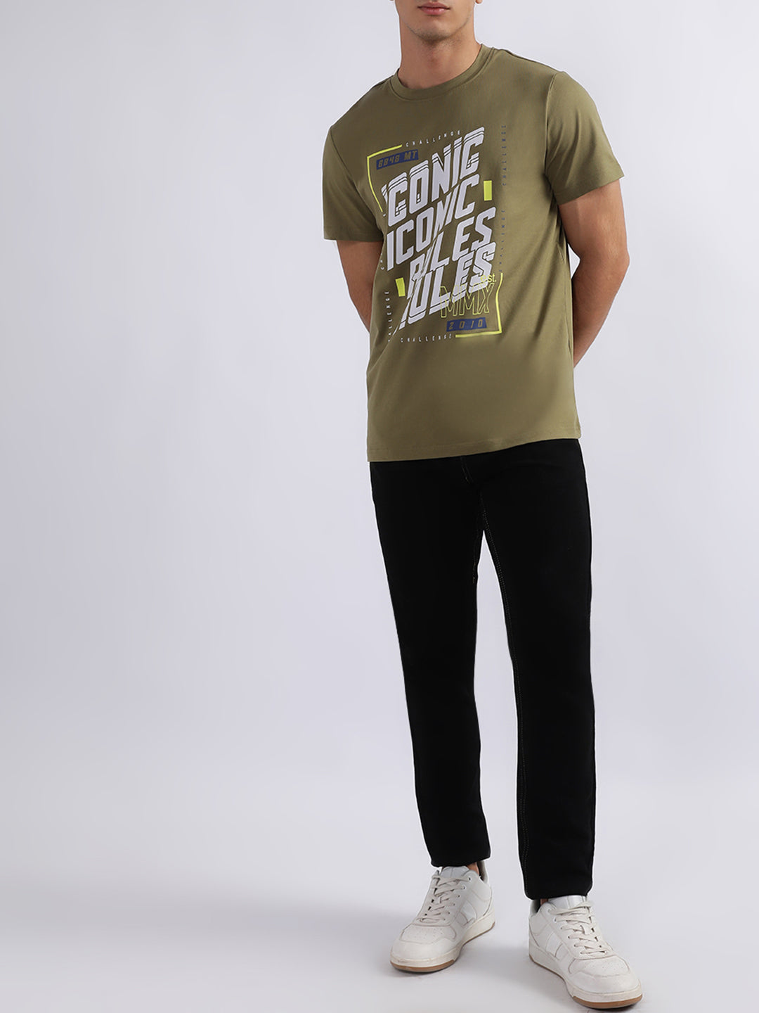 Iconic Olive Logo Regular Fit T-Shirt