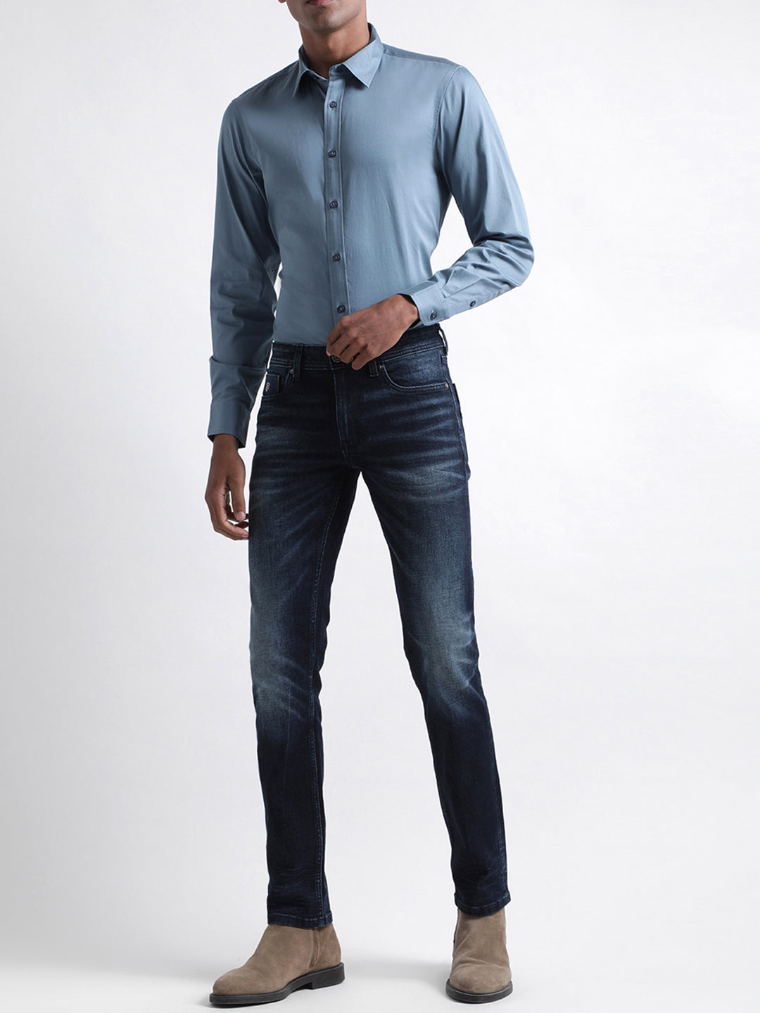 Iconic Blue Slim Fit Shirt