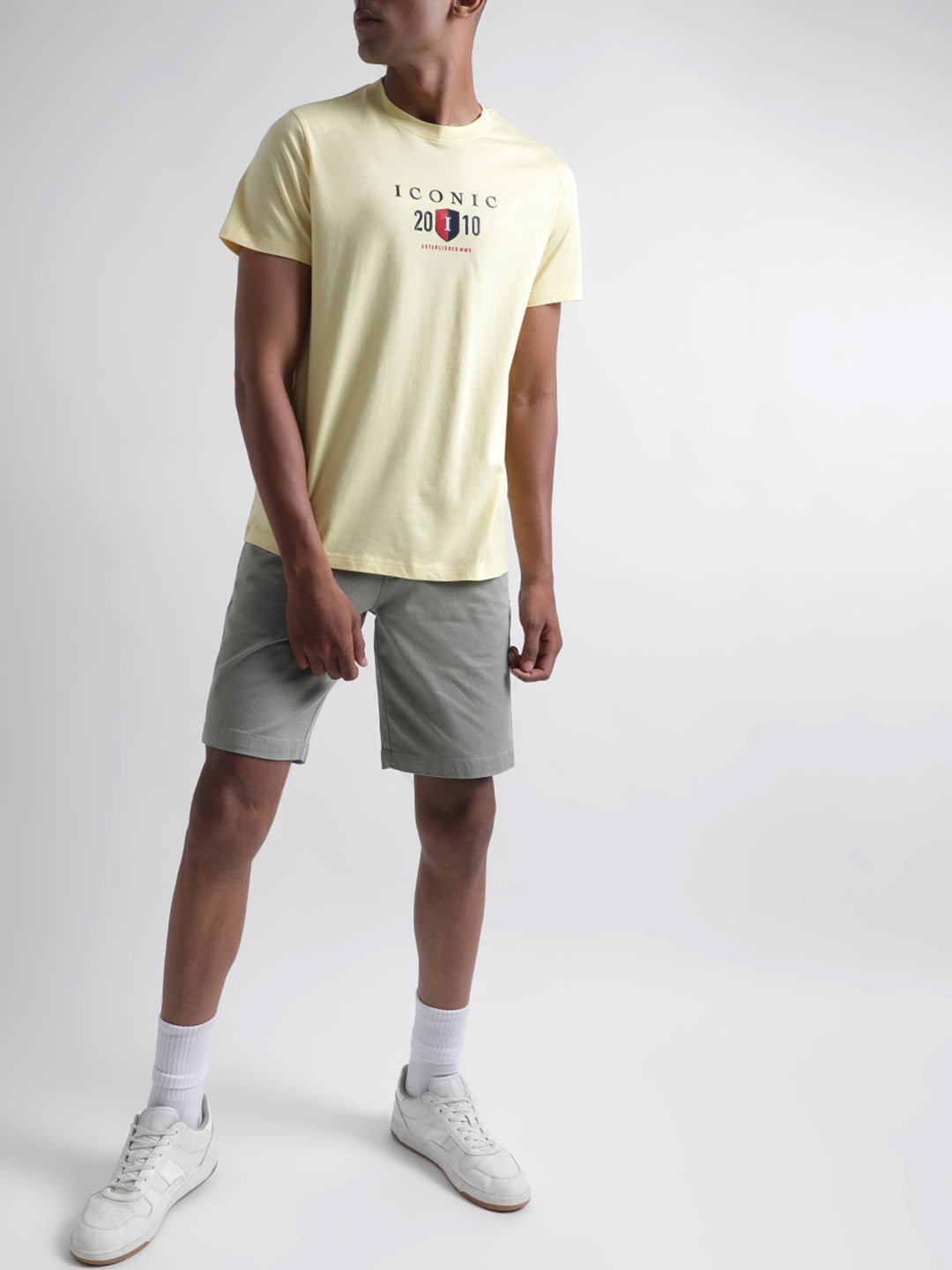 Iconic Yellow Logo Regular Fit T-Shirt