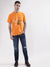 True Religion Orange Graphic Logo Regular Fit T-Shirt