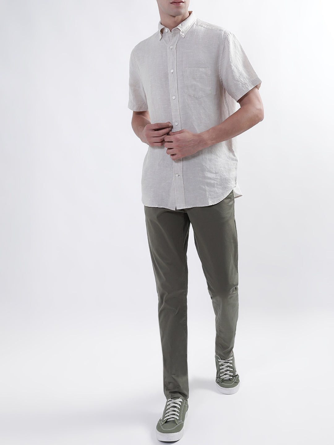 Gant Beige Regular Fit Shirt