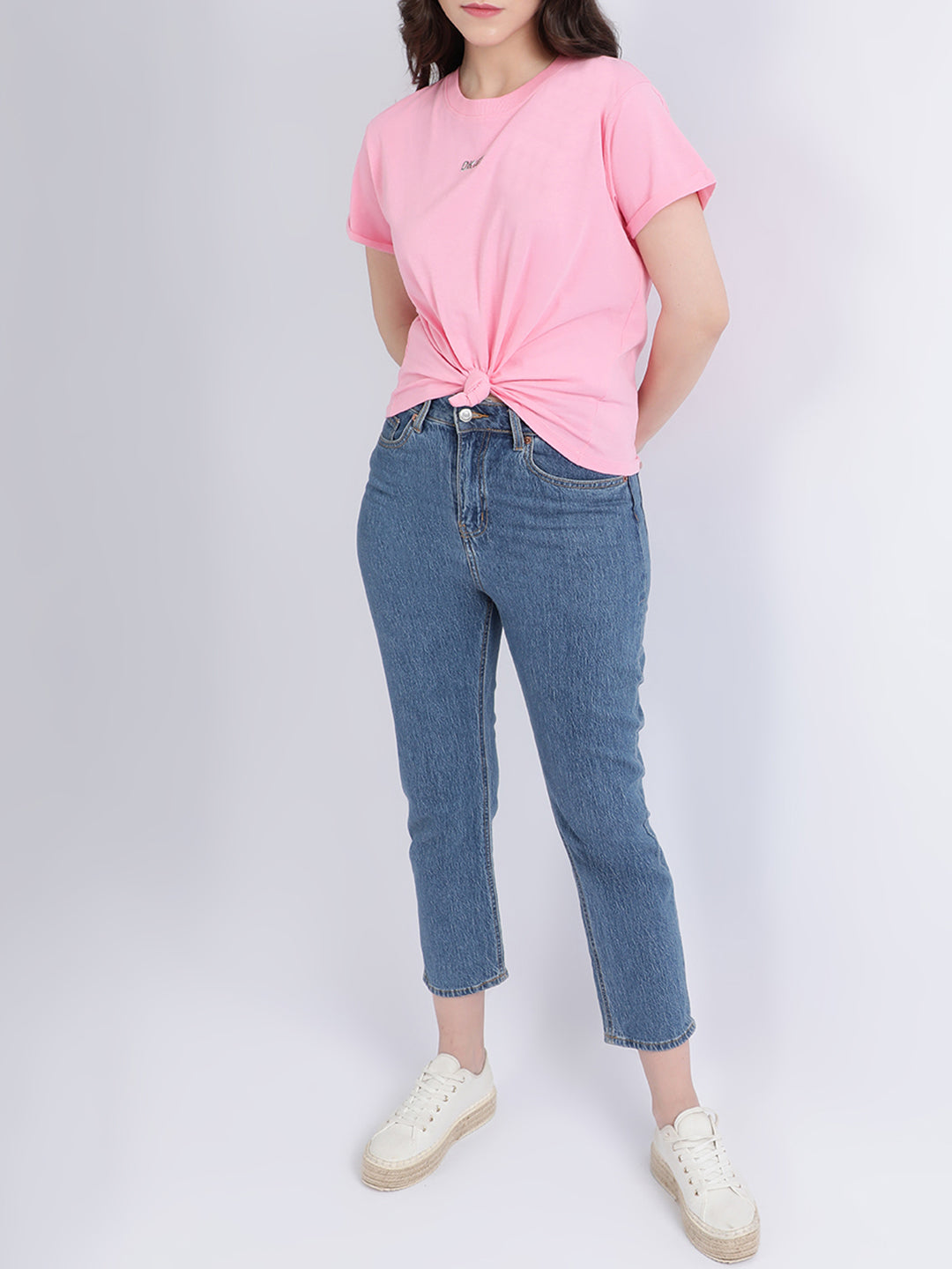 Dkny Pink Fashion Regular Fit T-Shirt