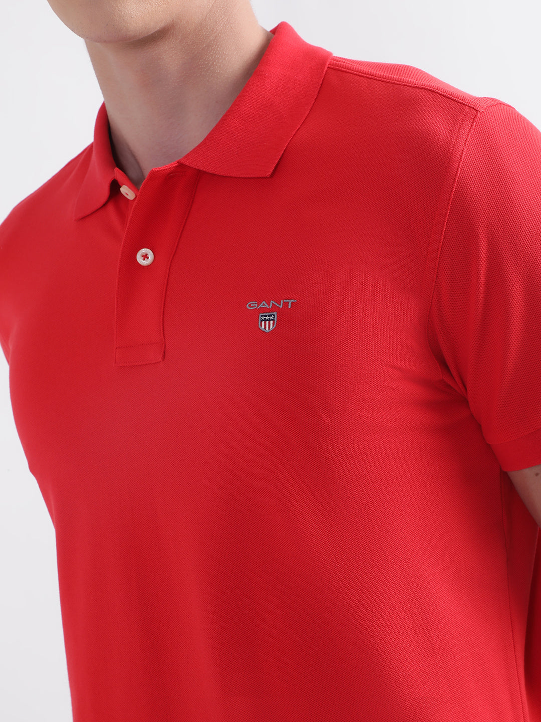 Gant Red Original Rugger Regular Fit Pique Polo T-Shirt