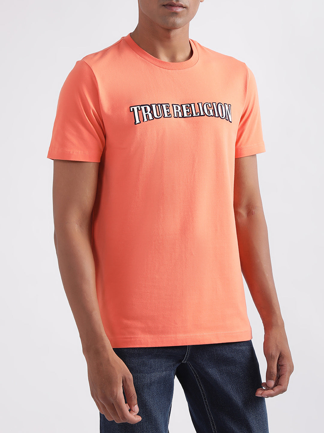 True Religion Coral Logo Regular Fit T-Shirt