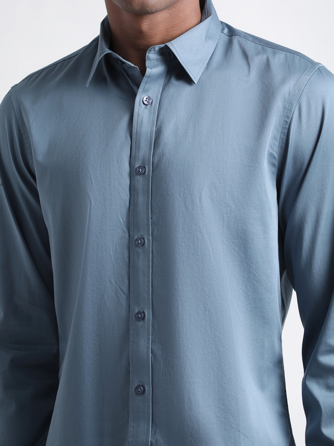 Iconic Blue Slim Fit Shirt