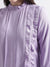 Centre Stage Women Lilac Solid Band Collar Top