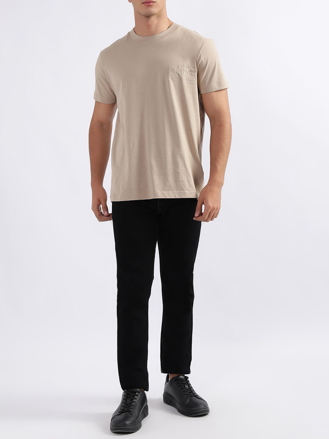 Gant Beige Regular Fit T-Shirt